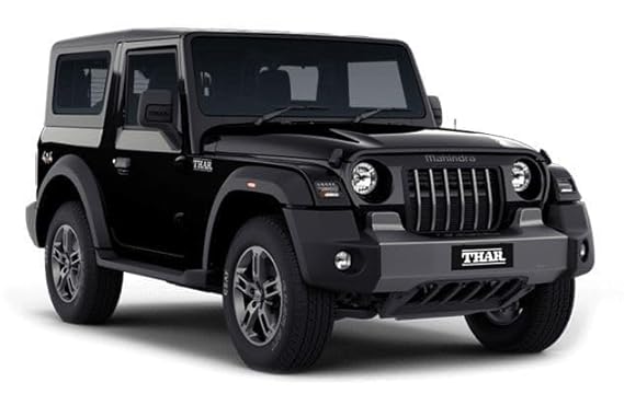 Premium Diecast Thar Model Car – Pull Back Toy black